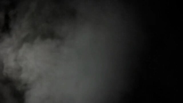 Realistic dense white smoke plumes and rising steam clouds on transparent background for cinematic vfx chroma key composting and creative design