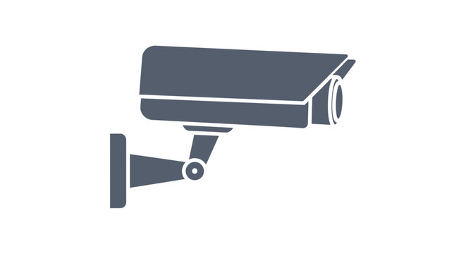 Closeup of a security camera.