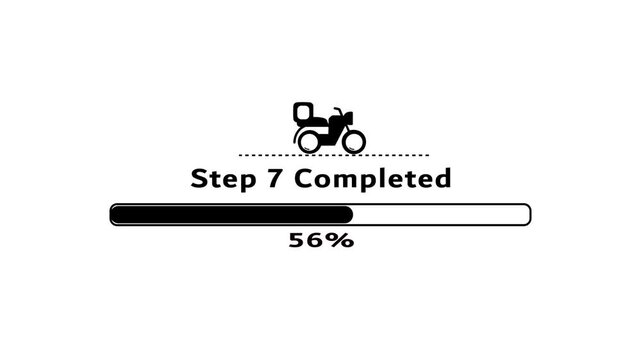 Delivery process step seven completed motion.