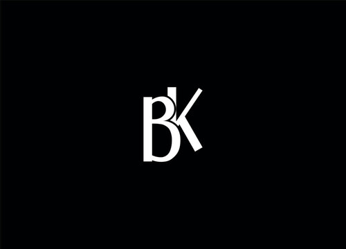 BK creative initial logo design and letter logo
