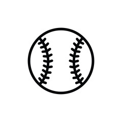 Black and white baseball sports stitched