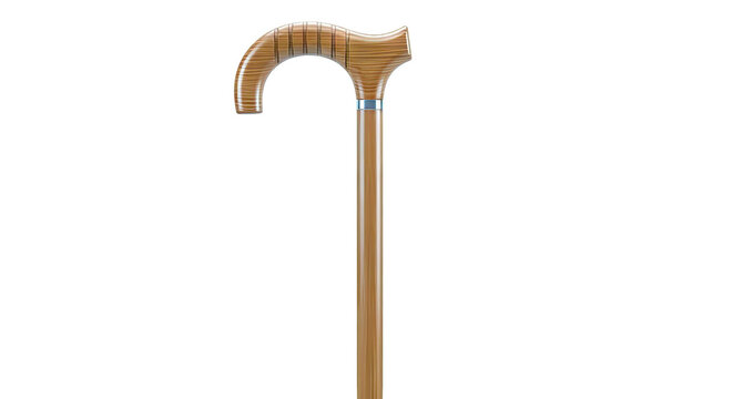 Classic Wooden Cane with Curved Handle