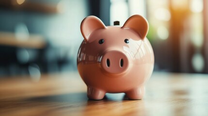 Obraz premium Financial Planning with a Piggy Bank generative ai