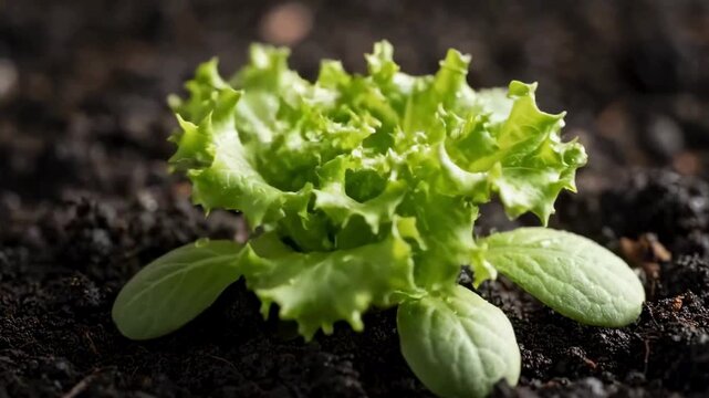 lettuce growing in the garden