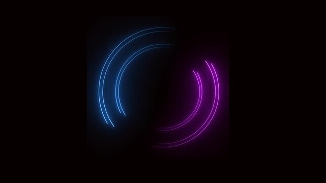 loading spinner animation with glowing light effect on green screen background