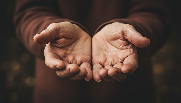 Open Palms Hands Outstretched Gentle Gesture