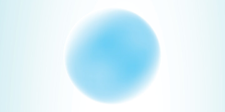 Minimalist gradient circle sky blue subtle color gradient circle on off white background eps 10