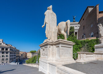 Naklejka premium Piazza del Campidoglio, City of Rome, Italy