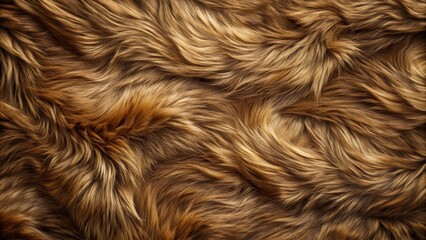 Naklejka premium Luxurious, Soft, and Silky Brown Fur Texture A Close-Up View of Natural Fibers with Subtle Variations in Tone and Sheen, Displaying a Rich and Deep Color Palette