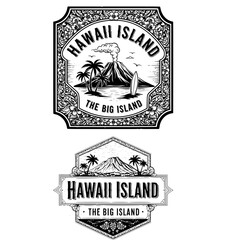 Design emblem logo Hawaii Island © iman