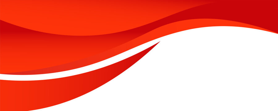 Vector red line background curve element with white space for text and message design, overlapping layers, vector