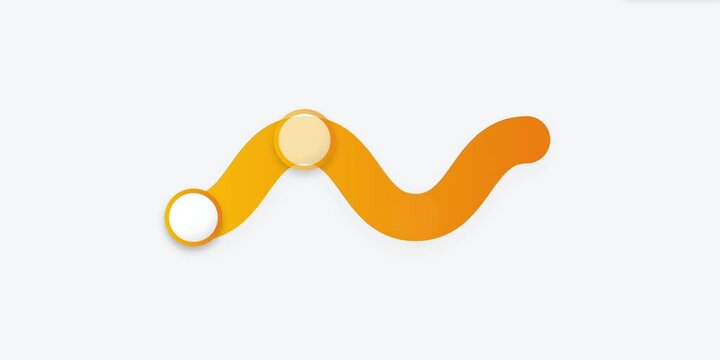 Animated Wavy Line with Circles Chart Motion Graphic