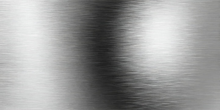 Polished stainless steel plate featuring a brushed metallic texture on a shiny grey industrial aluminum surface with a smooth silver material pattern for a sleek gray wallpaper