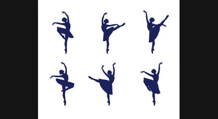 Ballet Dancers Silhouettes Collection © gedang