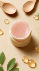 Natural beauty product with nourishing ingredients and organic elements for skincare.