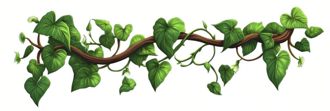 Jungle vines leaf illustration plant.