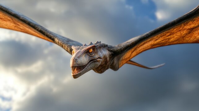 teranodon head in flight generative ai