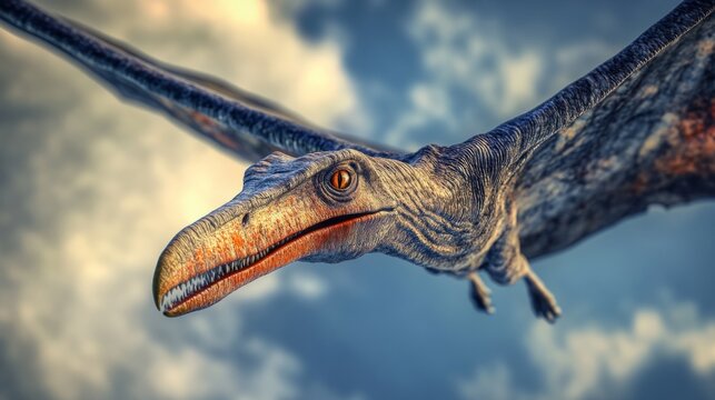 teranodon head in flight generative ai