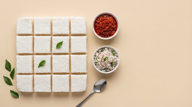 Velankanni Traditional Sri Lankan Milk Rice Kiribath with Sambol