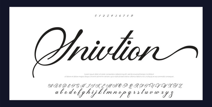 Handwrite signature font Calligraphy Logotype Script Brush Font Type Font lettering handwritten. 