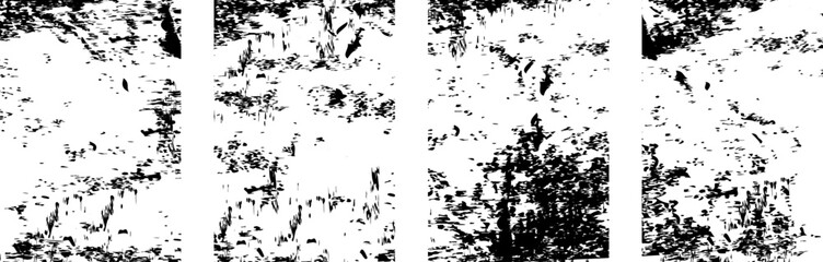 Fototapeta premium Abstract grunge texture of a distressed surface with black ink splatters and rough weathered patterns for artistic design and creative backgrounds