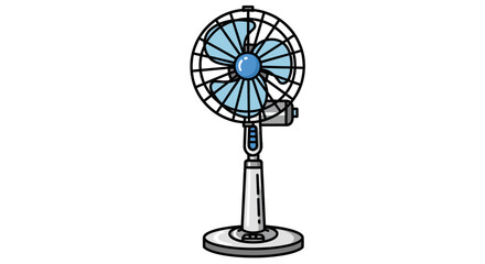 Obraz premium Electric fan on a stand 1.