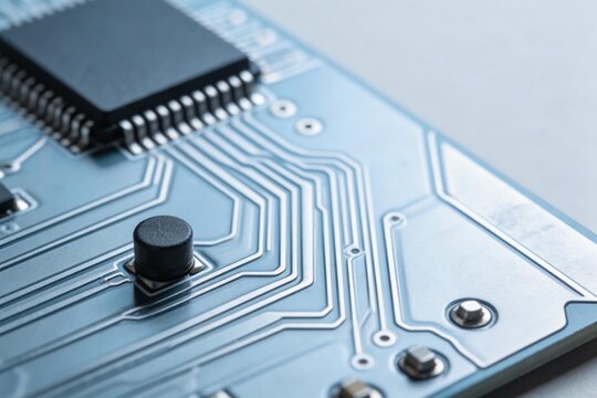 Closeup of a circuit board