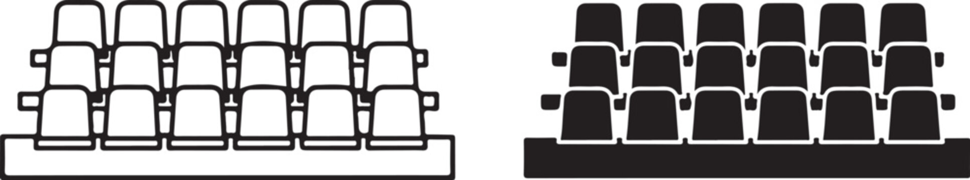 Black and white stylized piano keyboard with sound wave patterns