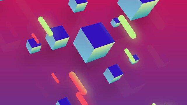 4K Colorful Animated Shapes Background Video | 4K colorful shapes animation | abstract geometric motion | vibrant background | looping footage