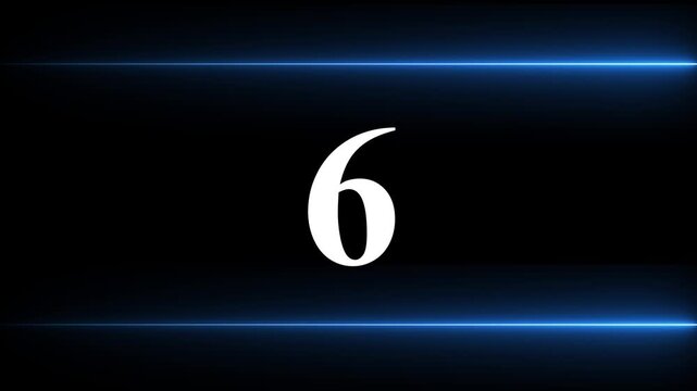 0 to 40 second modern digital countdown timer neon line light style on black background. Sci-Fi neon line frame 40 sec countdown loop. countdown timer 40 sec animation 4k video.