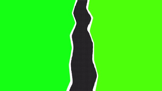 Torn paper transition halftone background alpha channel