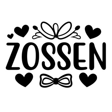 A black and white graphic with text and decorative hearts