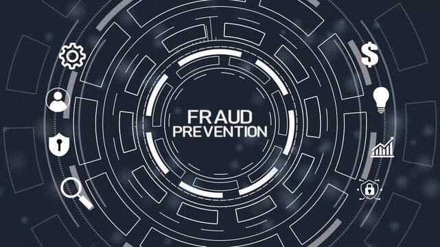 Cyber security data protection business technology privacy concept.4k Animation.