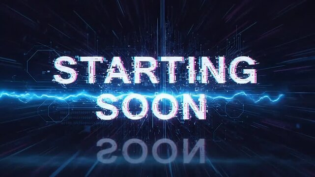 Starting Soon Neon Sign