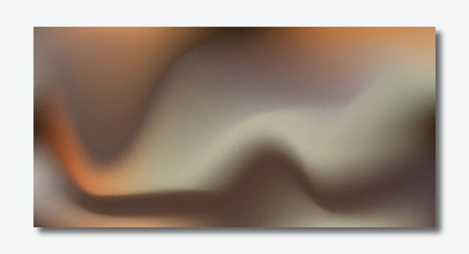 Abstract Grainy Gradient Background with Earthy Brown and Muted Orange Fluid Waves