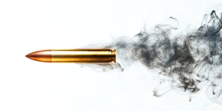 Bullet with a smoke trail ammunition background weapon.