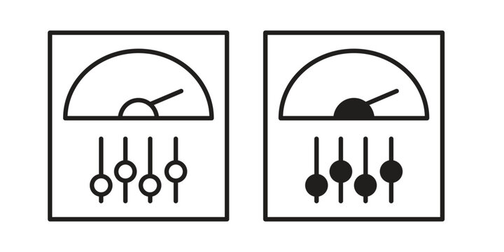 Control panel icon for ui app design and web designs