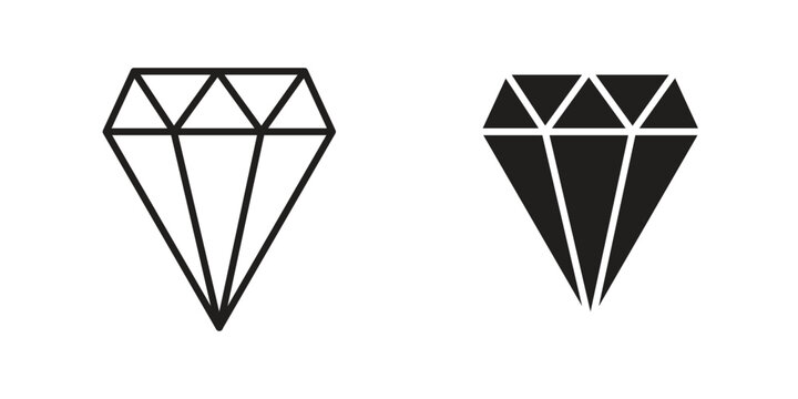 Diamond icon for ui app design and web designs