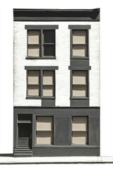 Fototapeta premium Vintage building urban city architecture.