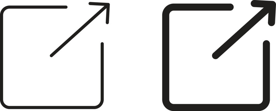 External link icon for ui app design and web designs