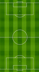 A Green Soccer Field With White Lines