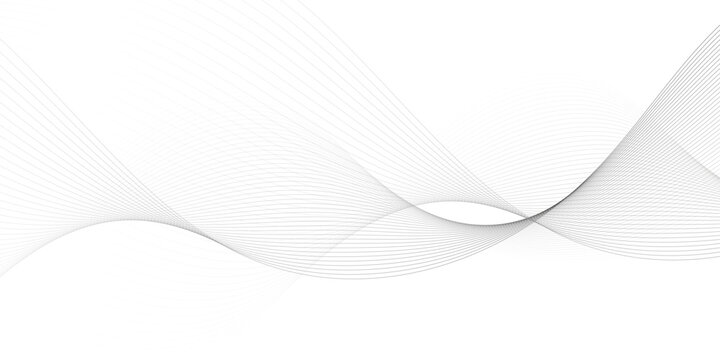gray wave curve lines banner background design. Digital frequency track equalizer. Stylized line art background. modern soft luxury texture with smooth and clean vector subtle background illustration