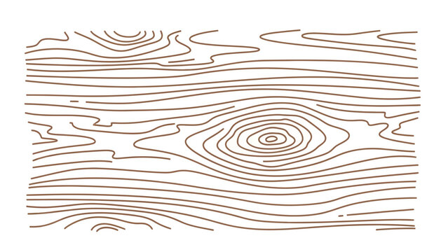 Detailed Brown Wood Grain Texture with Natural Lines and Knots