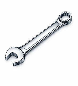 wrench vector icon with white background