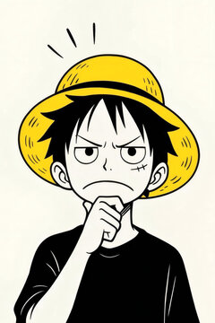 Thinker Monkey D Luffy 