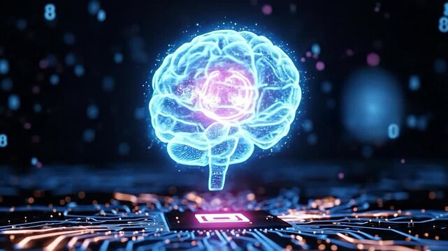 Neuromorphic computing hardware with digital brain hologram on microchip for artificial intelligence