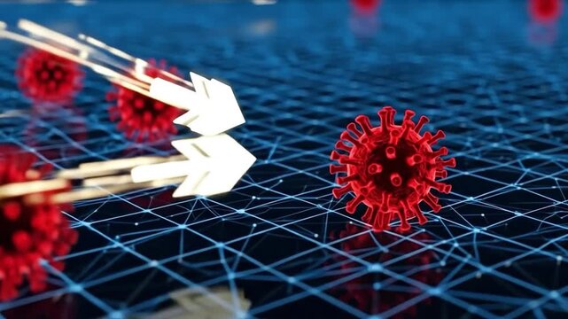 Precision Drug Delivery System Targeting Viral Pathogens in Microscopic Network Environment