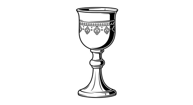 chalice cup with ornate design