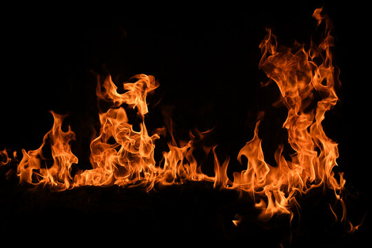 Fire flame texture for banner background. Burn abstract lights. Burning big flame. Blaze flames overlay background.