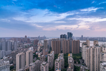 Fototapeta premium Urban Skylines and Architectural Complexes